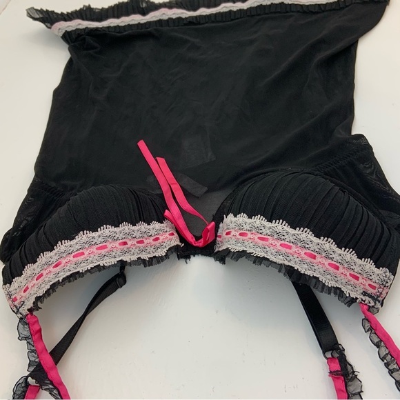 Rampage Y2k Intimates Bustier Pink Bow Slip Dress Women’s Small - Picture 7 of 10